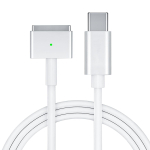 Fonken USB-C Female to Magsafe 2 laadimiskaabli adapter Macbook Pro Air jaoks 100 W laadija toiteadapter 1,8 M valge