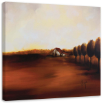 L&otilde;uendiprint Maastik Toscana 30x30 pruun