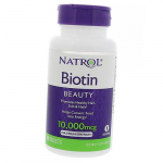 Biotiin, maksimaalne toime, Biotin 10000, Natrol 100 tab (36358027) 100tab