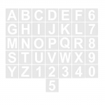 (SU)T&auml;hestiku t&auml;he&scaron;abloonid 36 tk korduvkasutatavad plastikust t&auml;henumbrite mallid Kunstk&auml;sit&ouml;&ouml; &scaron;abloonid puidust seinale tahvli m&auml;rgistused One size