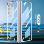 Samsung Galaxy Z Fold 4 &uuml;mbrise galvaniseeritud raamiga p&otilde;rutuskindlad eesmised karastatud klaasist t&auml;iskaitse&uuml;mbrised Z Fold4 jaoks For Galaxy Z Fold 4 kuld
