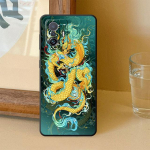 Tpu pehme luksuslik &uuml;mbris Samsung Galaxy S20 S21 S22 Note 20 Ultra 10 Plus 8 9 S23 5g Fashion Chinese Tiger Dragon Cover Samsung Note 20