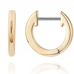 (Projektor)1paar roostevaba kullaga kaetud mansett Huggie Stud v&auml;ikesed r&otilde;ngask&otilde;rvar&otilde;ngad naistele One Size kuld