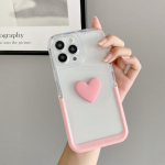 6 v&auml;rvi Ins Love 3D s&uuml;da armas statiivihoidja Cartoon paari telefoni&uuml;mbris iPhone 13 Pro Max 11 12 Promax p&otilde;rutuskindel tagakaas for iphone 11 roosa