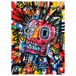 Abstraktne t&auml;navagrafiti kunst l&otilde;uendimaal Pop-portree kunsti plakatid ja prinditud seinapildid elutoa kodukaunistamiseks 20x30cm