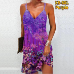 Naiste mood Seksikas 3D Secret Deep Forest Print Olkaimeta kleit avara V-kaelusega Camisole kleit L