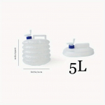 PE Kokkupandav veekott, sisset&otilde;mmatav &auml;mber, toidukvaliteet v&auml;litingimustes, kaasaskantav h&auml;daolukorras veekeetja autok&auml;mping 5l-15l 5L bucket