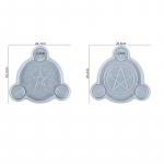 Silikoonist Kuu faasi k&uuml;&uuml;nlahoidja vaigust valuvormi epoksiidvorm k&auml;sit&ouml;&ouml; isetegemine