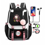 Anime seljakotid Suure mahutavusega manga reisimiseks Igap&auml;evased t&uuml;drukute raamatukotid Demon Slayer Nezuko Kawaii multifilmi koolikott t&auml;iskasvanutele