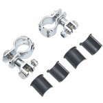 Kroomitud mootorratta maanteeklambri jalapulgad jalatoe pedaali jalapulgad Harley Electra Road King Street Glide 1-1/4 Footpegs Mount A