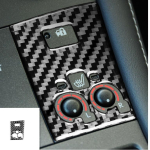 Carbon Fiber For Lexus CT 2011-2017 CD Air Conditioning Control Panel Gear Panel Air Panel car Stickers cover Car 8 gray