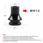 Universaalne M10X1.5 M10X1.25 M12X1.25 Keermek&auml;igukangi nupu pakiruumi hoidiku adapter Manuaalne k&auml;iguvahetus Honda jaoks Toyota jaoks Nissanile M10 and 1.25