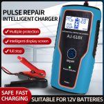 12V6A mootorrattaparandaja autot&ouml;&ouml;stuse pliiaku impulss-intelligentne akulaadija