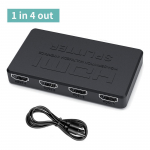 1 in 4 out 4K HDMI splitter switcher HD-MI switch Adapter 4port Hub 1080P Video Distributor for TV PC s&uuml;learvuti monitor Projector
