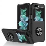 Kickstand Fashion kokkupandav &uuml;mbris Samsung Galaxy Z Flip 5 4 Flip 3 Flip4 Flip5 Flip2 Flip 3 2 5G l&ouml;&ouml;givastane kaitsekate for Samsung Z Flip 5 must