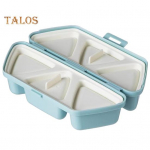 Riisipalli vorm lihtne lahtiv&otilde;etav kolmnurkne sushivorm korduvkasutatav toidukvaliteediga kolmnurkne onigirise vorm kodu jaoks sinine