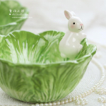 Cartoon Animal Ceramic Creative Collection Armas armas k&auml;sitsi maalitud k&uuml;&uuml;liku puuviljataldriku salatikauss Kapsa k&uuml;&uuml;likukauss