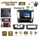 8-tolline Android autoraadio multimeedia videopleier Nissan Tiida C11 2004-2013 Nupuga Carplay WiFi BT 2 Din 2+32GB 2+32GB,A
