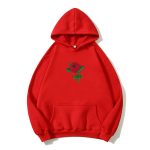 Harajuku Hoodie Pusa Unisex Mood T&auml;navar&otilde;ivad Roosi lillega Tr&uuml;kitud Hoodid Topid Pullover Unisex hoodie Kapuutsiga dressipluusid 2XL
