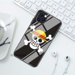 Luffy One Piece Anime &uuml;mbrised iPhone 13 12 Mini 11 Pro X XS XR Max 7 8 Plus 6 6S SE SE karastatud klaasist kaanega telefoni Coque jaoks iPhone 13