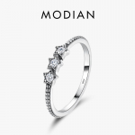 Modian 925 Sterling Silver Vintage Stars selge CZ virnastatav s&otilde;rmes&otilde;rmus naistele v&otilde;luv mood peened ehted 5 h&otilde;be