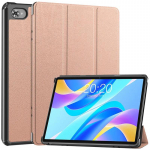 Nahast &uuml;mbris Teclast M40 Plus Pro P30s P40HD T50 Pro Case Flip Stand Smart Folio tahvelarvuti jaoks Teclast M40 Plus P30s T50 p&otilde;rutuskindla kaanega lastele For Teclast M40 Plus roosa kuldne v&auml;rv