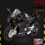 1/12 Scale Panigale V4S sulamist v&otilde;idus&otilde;idu murdmaa mootorratta mudeli simulatsioon m&auml;nguasi t&auml;nava mootorratta mudelite kollektsioon lastele kingitus 1/12- 17.5x9x6.5cm