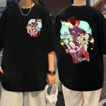 Anime Helluva Boss Graphic T-s&auml;rgid Street Fashion Trend Cartoon l&uuml;hikeste varrukatega T-s&auml;rk Unisex Women Y2k Aesthetics Oversized T-s&auml;rk 2XL