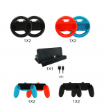 Nintendo Switchi tarvikute komplektid 10-&uuml;hes Joy Con Grips k&auml;epidemega kontroller