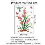 T32# Taimed Lilled Linnud Seinakleebis Vannitoa WC Dekoor Elutoa Kapp Kodukaunistus Kleebised Seinamaal 20x30cm-PET