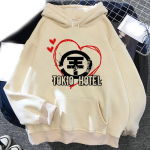 Tokio Hotel Hoodies Rock Band Printed Unisex Naiste Mood Hip Hop Hoodie Kapuutsiga dressipluusid Pullovers Unisex dressid R&otilde;ivad S