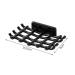 Vannitoa seebihoidik Korv Riiul K&ouml;&ouml;k K&auml;sn Hoiu Riiul Sein Seebialuse hoidik Alumiiniumist isekleepuv seebikarp valge