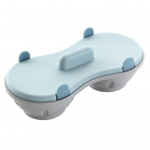 Mikrolaineahi topeltmunak&uuml;tt kaanega Eemaldatav &auml;ravoolukorv, kuumuskindel toiduklass PP po&scaron;eeritud munade pliit, auruti k&ouml;&ouml;giseade oranž