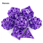 7 tk lillat lendavat draakoni metallist t&auml;ringut &otilde;&otilde;nsad metallist mitmetahulised t&auml;ringukomplektid, mis sobivad rollim&auml;nguks RPG lauam&auml;ngu kaardim&auml;nguks mitmev&auml;rviline