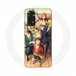 &Uuml;mbris Xiaomi Redmi Note 11 4G One Piece Luffy Poster Crews Manga Anime jaoks