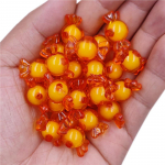 DIY k&auml;sit&ouml;&ouml; 50tk 21*12mm lahtised helmed kommi kuju ehete valmistamiseks kaelakee k&auml;ev&otilde;ru hulgim&uuml;&uuml;k ripats oranž