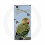 Roheline &uuml;mbris Huawei P8 Lite Parakeets Birds jaoks