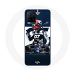 Coque pour Vivo Y21s 2021 / Y21 2021 Formule 1 Max Verstappen Pilote automobile F1 Bleu