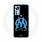 Coque pour Xiaomi Mi 12 / 12X Logo Olympique de Marseille Fond Noir