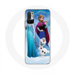 Coque pour Xiaomi Redmi Note 10T 5G La Reine Des Neiges Elsa Anna Olaf