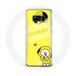 Coque pour Samsung Galaxy S8 BTS Bangtan BT21 Chimmy Jimin Fond Jaune