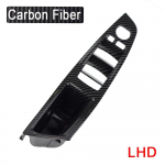 Car Accessories Carbon Fiber Inner Door Handle Panel Pull Trim Cover For BMW 5 serie F10 F11 520d 530d 535i 550i LHD-Carbon-1PCS