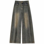 Teksad Naised Vintage Ameerika stiil High Street Gradient V&auml;rv Mopping Mitmek&uuml;lgne Hip Hop Hipsterid Denimp&uuml;ksid S&uuml;gis S