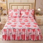 Tikkimisega moekas puuvillane soe sametine voodilinasari, pulmavoodikate k&otilde;rgendatud 40 cm voodiseelikuga Queen King suurusel voodipesule 3 Pcs 150x200cm
