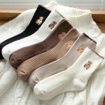 Kawaii naiste triibuliste sokkide komplekt 5 paari Lolita Harajuku anime puuvillased sokid t&uuml;drukutele spordisokid One Size