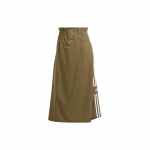 Adidas Originals Trefoil Br&auml;ndilogo Prindiga Spordist Keskmise Pikkusega Vabaaja Seelik Naiste Seelik Kihiline-Oliiviroheline IC5360 XL