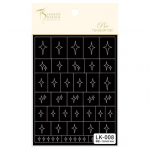 Creative Heart Star Flower Butterfly &scaron;abloon K&uuml;&uuml;nekleebised Dekoratsioon DIY manik&uuml;&uuml;ri t&ouml;&ouml;riista tembeldussprei A