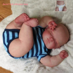 50 cm suur paks poiss, kiilaspea Reborn Baby simulatsiooninukk, t&auml;is vin&uuml;&uuml;lriidest korpus Valikuline taass&uuml;nninukk, pehme puutega lihav t&uuml;druk m&auml;nguasi beebinukk lapsele j&otilde;ulukingid full silicone boy