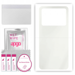 apgo MATTE Protective Skin Sticker for the back compatible with Xiaomi Poco M6 Pro 5G, Wrap Film, Hydrogel Film, Flexible, Soft TPU with positioning l