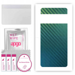 apgo Protective Skin Sticker for the back compatible with Google Pixel 6 Pro, Wrap Film, Foil, Vinyl - Pattern Carbon Chameleon CAKA1